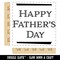 Happy Father's Day Handsome Text Square Rubber Stamp for Stamping Crafting